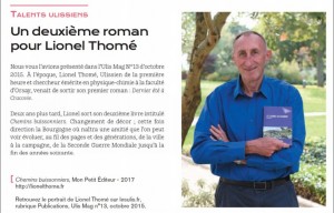 Lionel Thomé Ulis Mag 2017